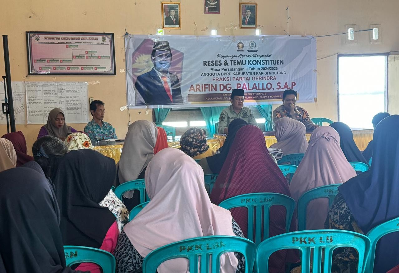 Reses Arifin di Moutong, Warga Keluhkan Jalan dan Banjir