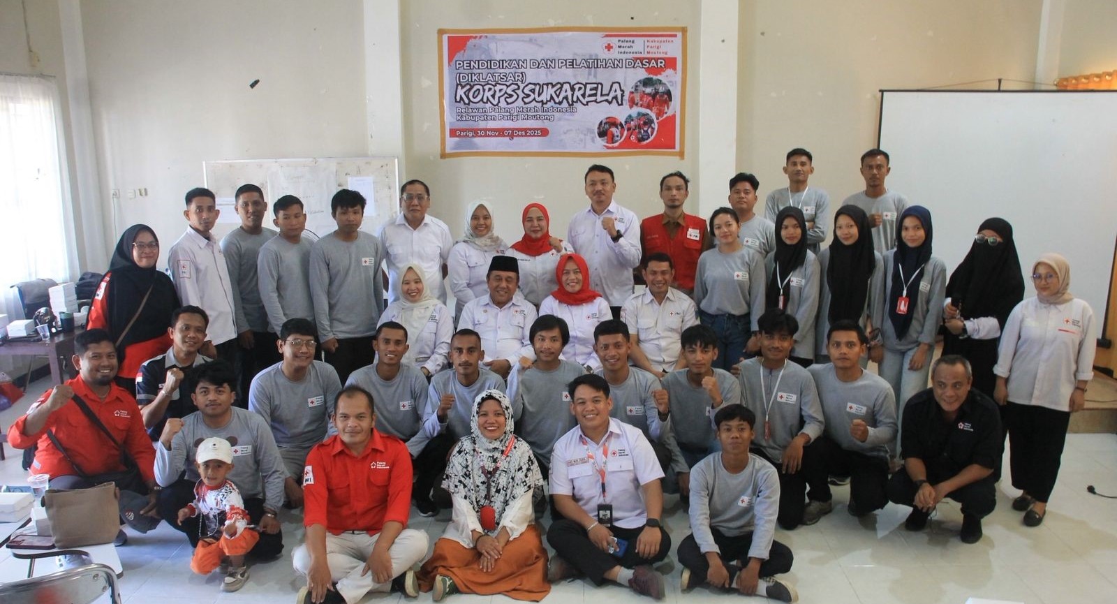 Diklatsar KSR Angkatan VI, Ketua PMI Parimo Tekankan Sikap Sigap