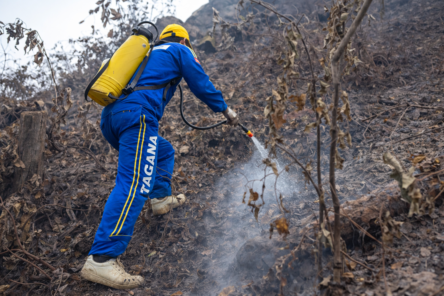 Tagana Bergerak Cepat Padamkan Karhutla