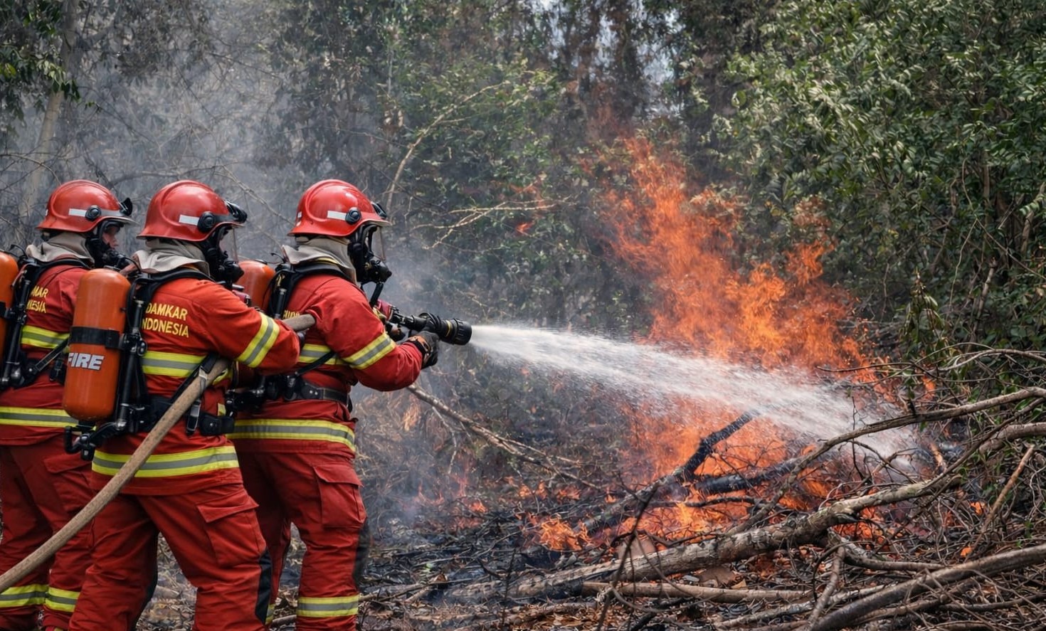 Dua Desa di Parigi Barat Alami Kebakaran Hutan dan Lahan