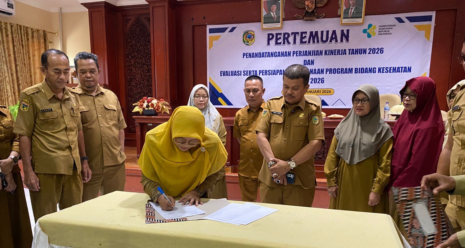 Pemkab Parigi Moutong Teken Perjanjian Kinerja Kesehatan