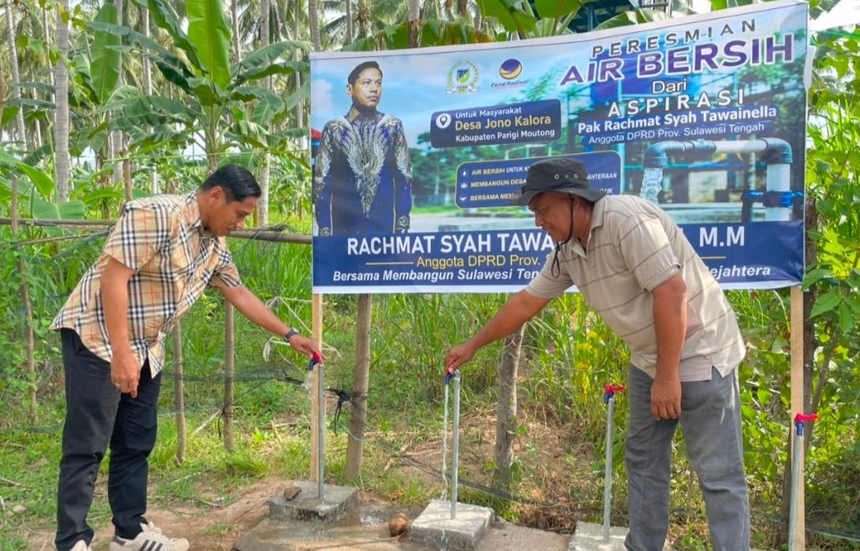 Warga Jono Kalora Tak Lagi Jauh Mengambil Air Bersih